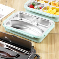 Portable stainless steel 304  lunch bento box for keeping fresh with PP lid